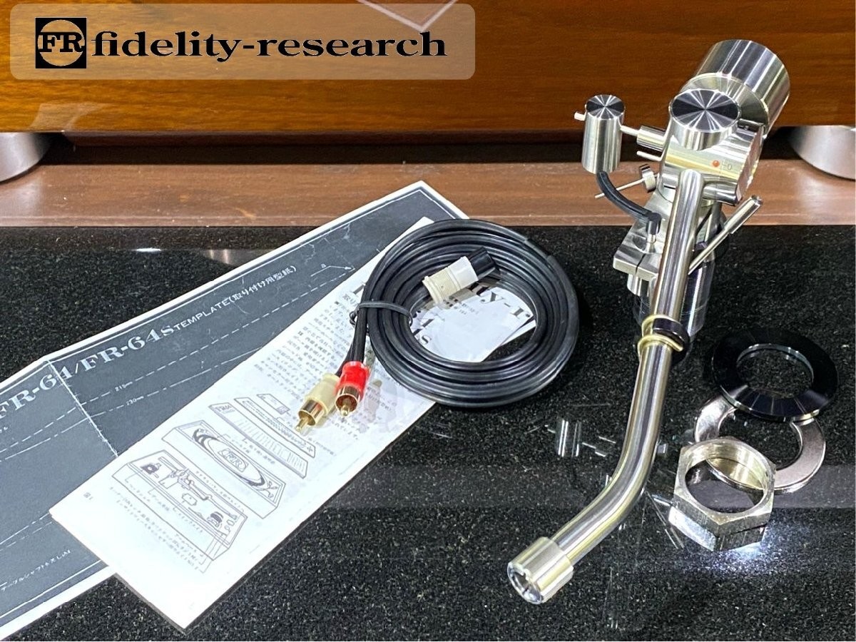 Fidelity-Research FR-64S Tonearm With PHONO Cable Used From Japan