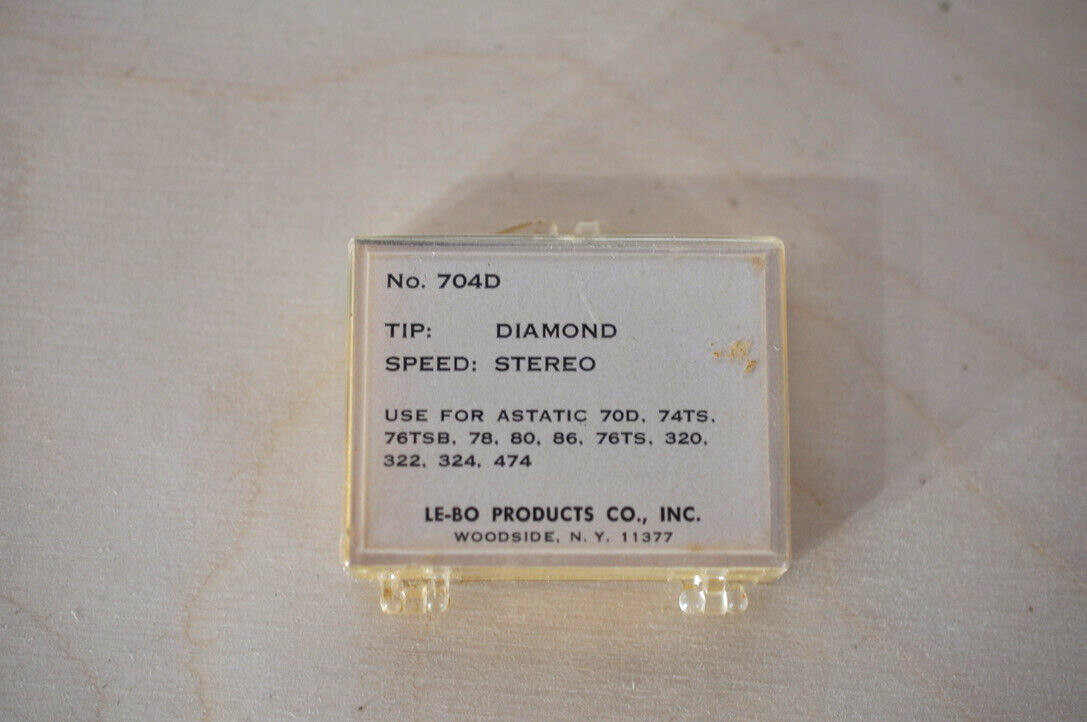 NOS Lebotone diamond stylus tip stereo # 704D