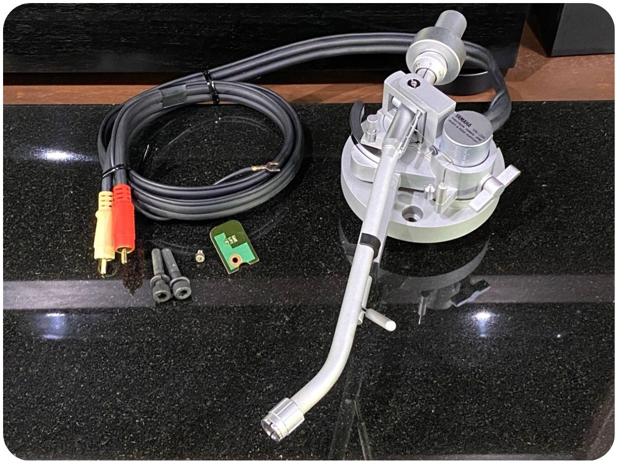 YAMAHA YA-39 Tonearm w/ Main Weight Arm Base PHONO Cable Tested Japan GS03 2.0