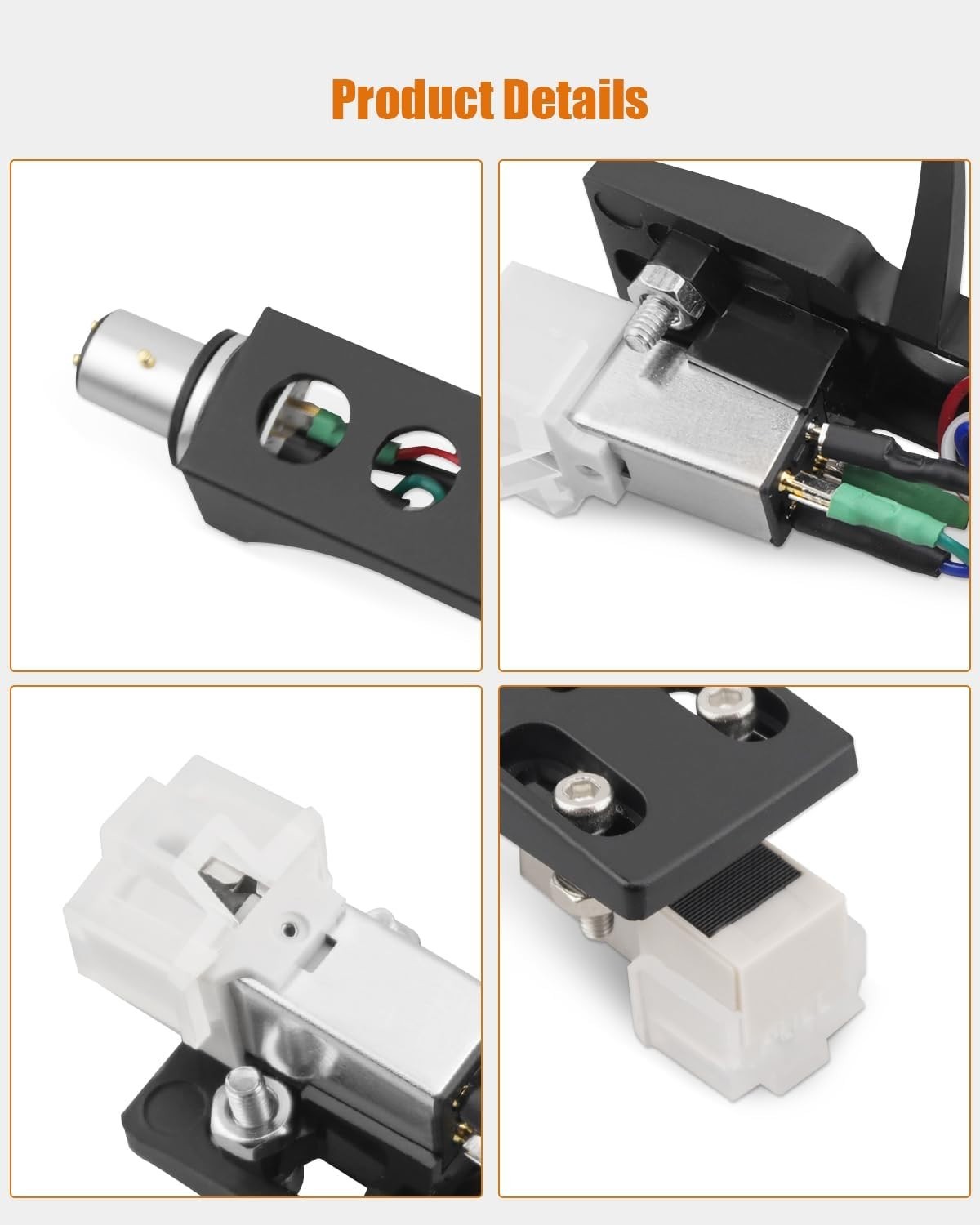 Black Headshell, AT-3600L Magnetic Cartridge Stylus Fit For Technics SL D1, SL