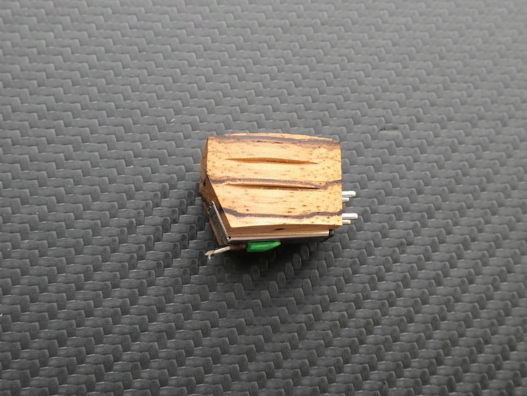 Zebra Wood Body f. AudioTechnica AT95E Cartridge MC Look Perfect Sound Improv.