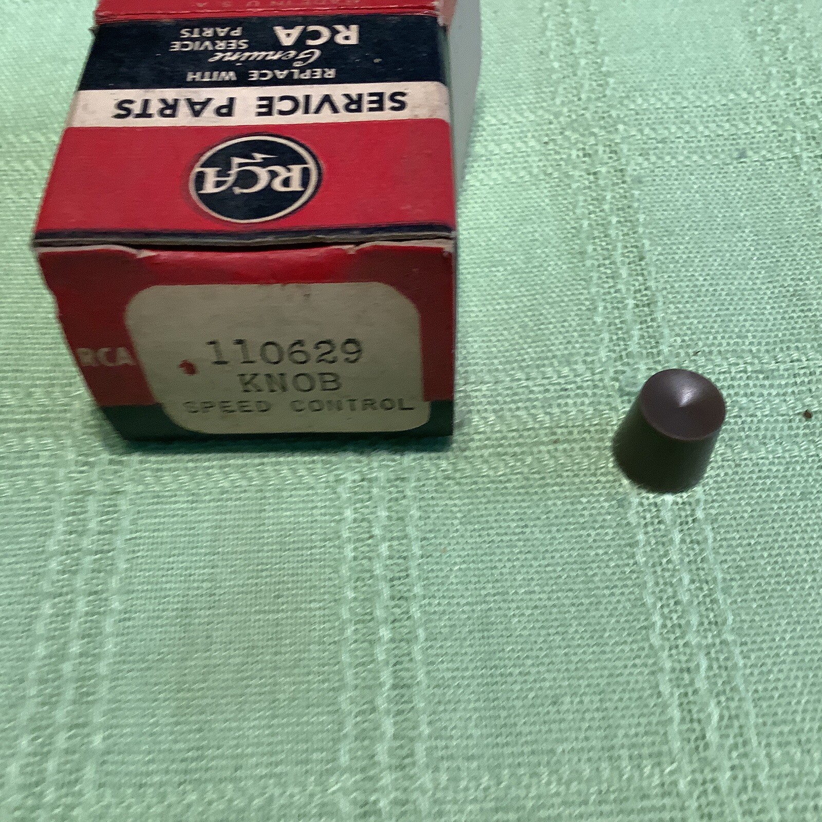 RCA OEM Part Record Player Speed Slider Control Knob Brown