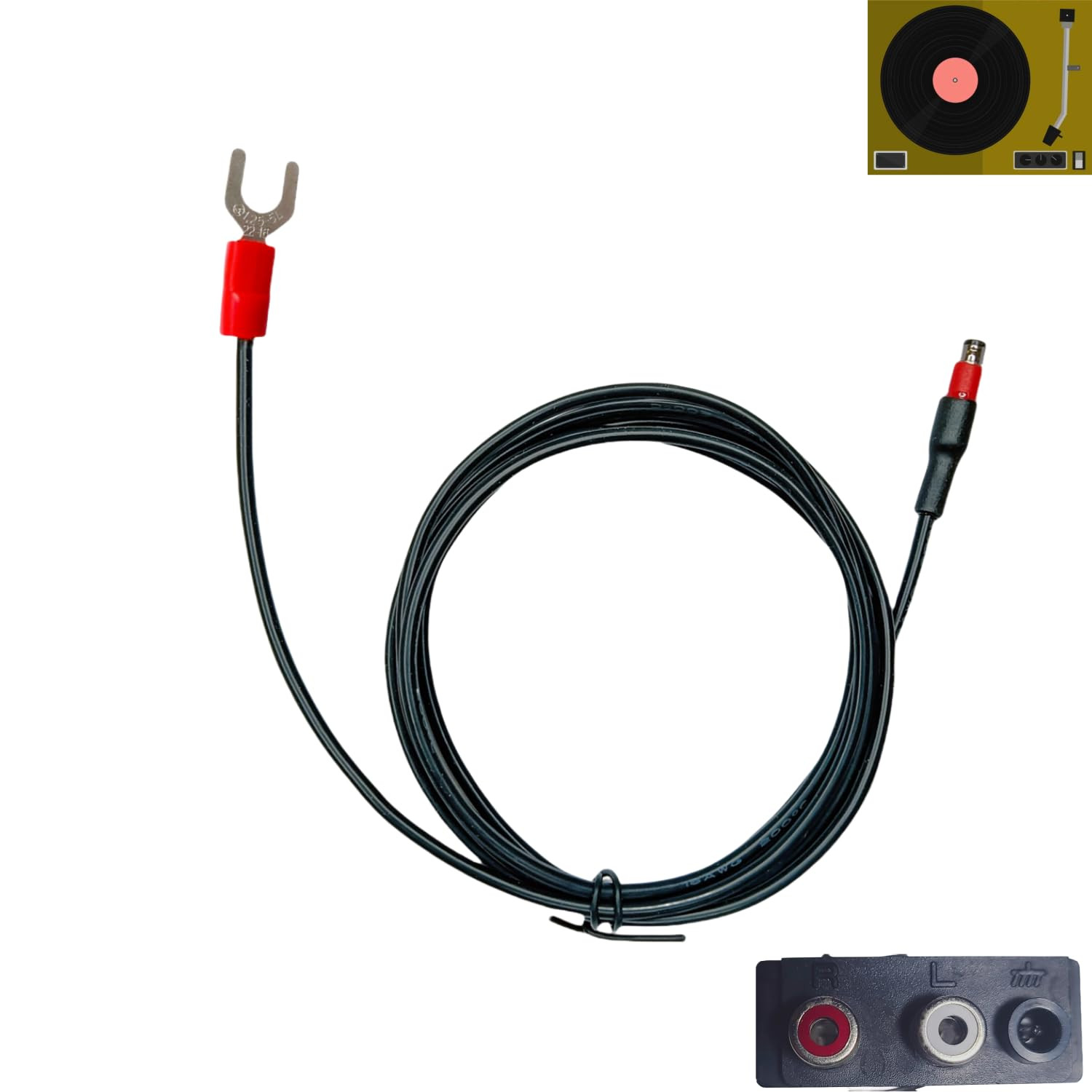 Turntable Plug-In Ground Wire for Technics SL-QD22, SL-QD33,SL-BD10, BD20, BD22