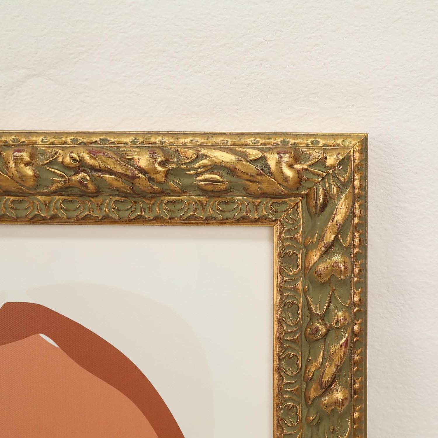 FOLKOR Canvas Frame for 12×12 Oil Paintings Art Prints, Finished 12×12″, Gold