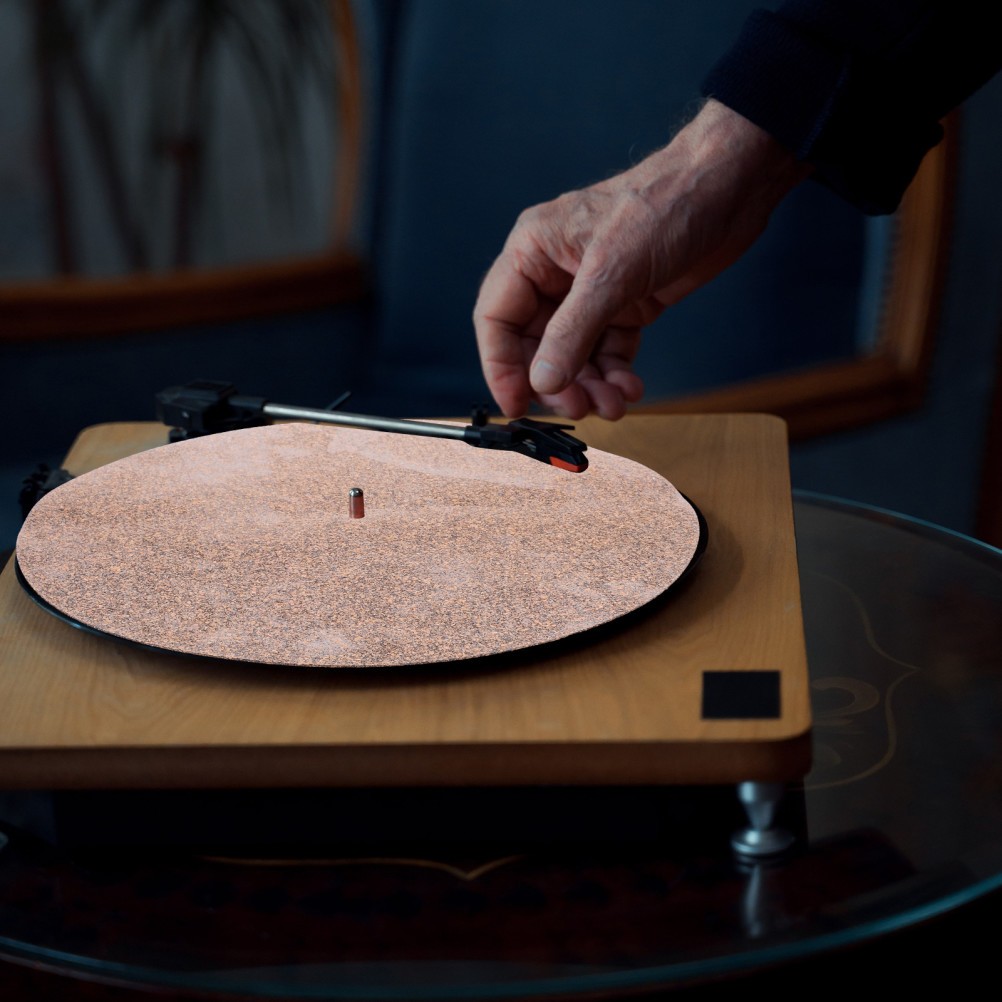 Multi Color Cork Vinyl Player Mat for Home Disc Protection and Stable Playback