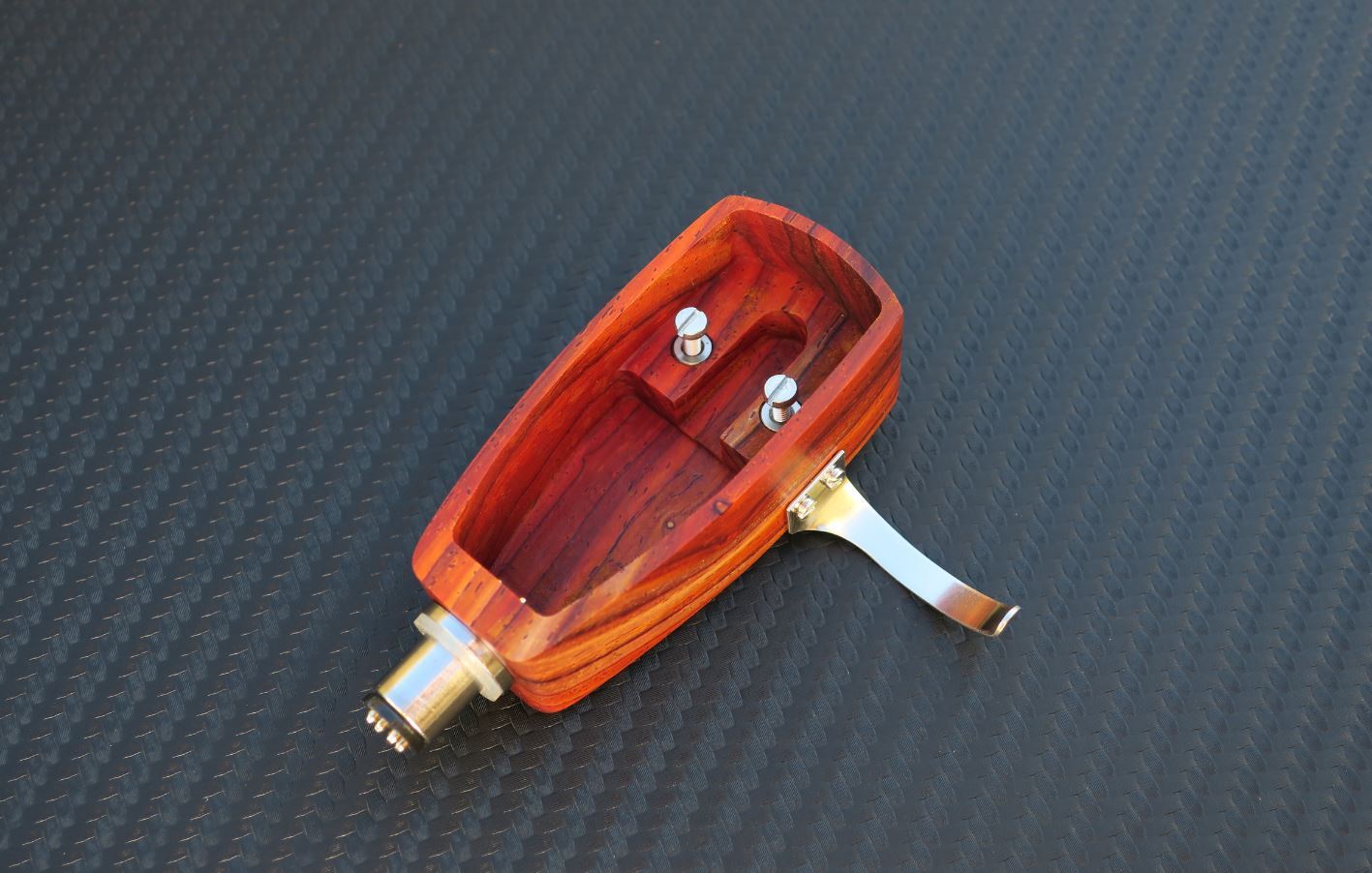 Custom-Made Wood Headshell for Ortofon SPU GT Royal N cartridges – Cocobolo Wood