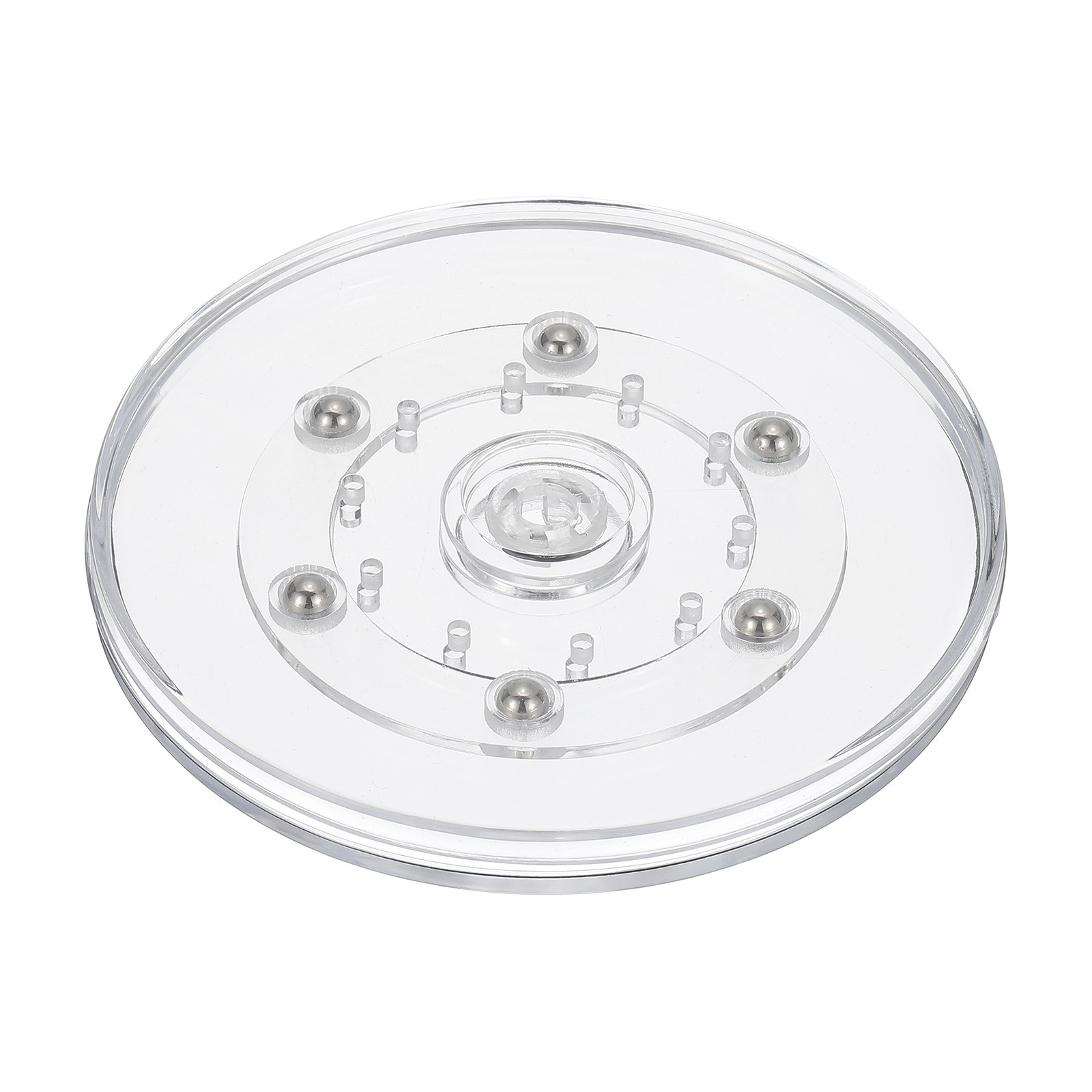 5inch Rotating Swivel Stand Turntable with Steel Ball Bearings, Clear 1 Pcs