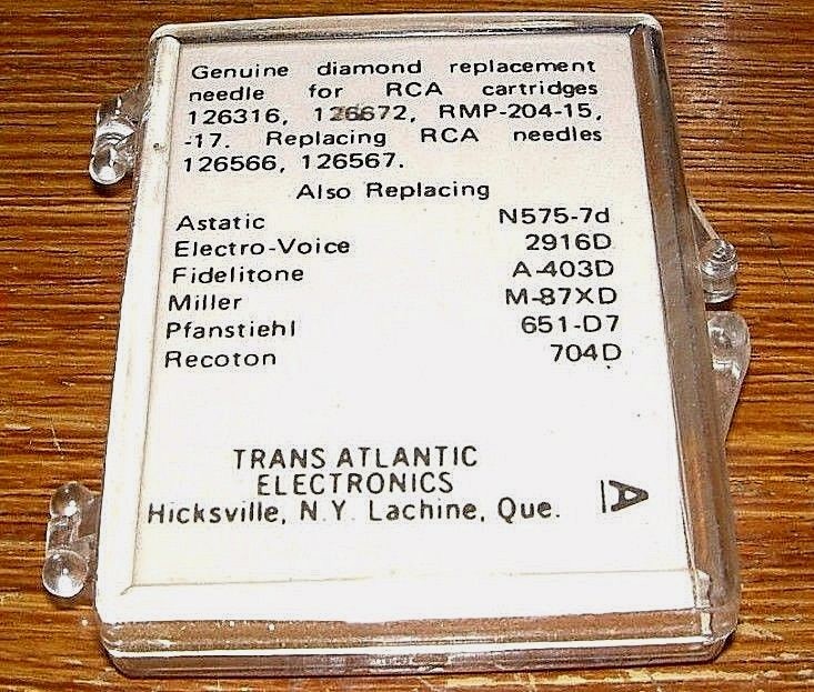 Stereo Phonograph NEEDLE 651-D7 for RCA 126566 126672 RMP204-15, N575-7d EV2916D