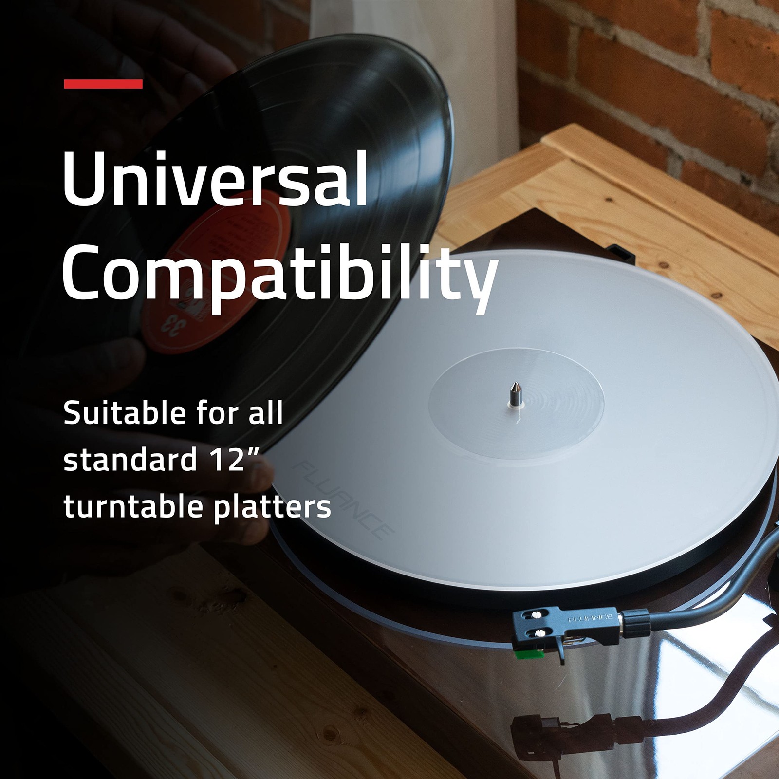 Acrylic Platter Mat for Turntables – Reduces Vibrations for Improved Sound Cl…