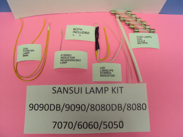 Sansui Replacement lamp Kit for 9090DB & Many Sansui Vintage Models Read below.