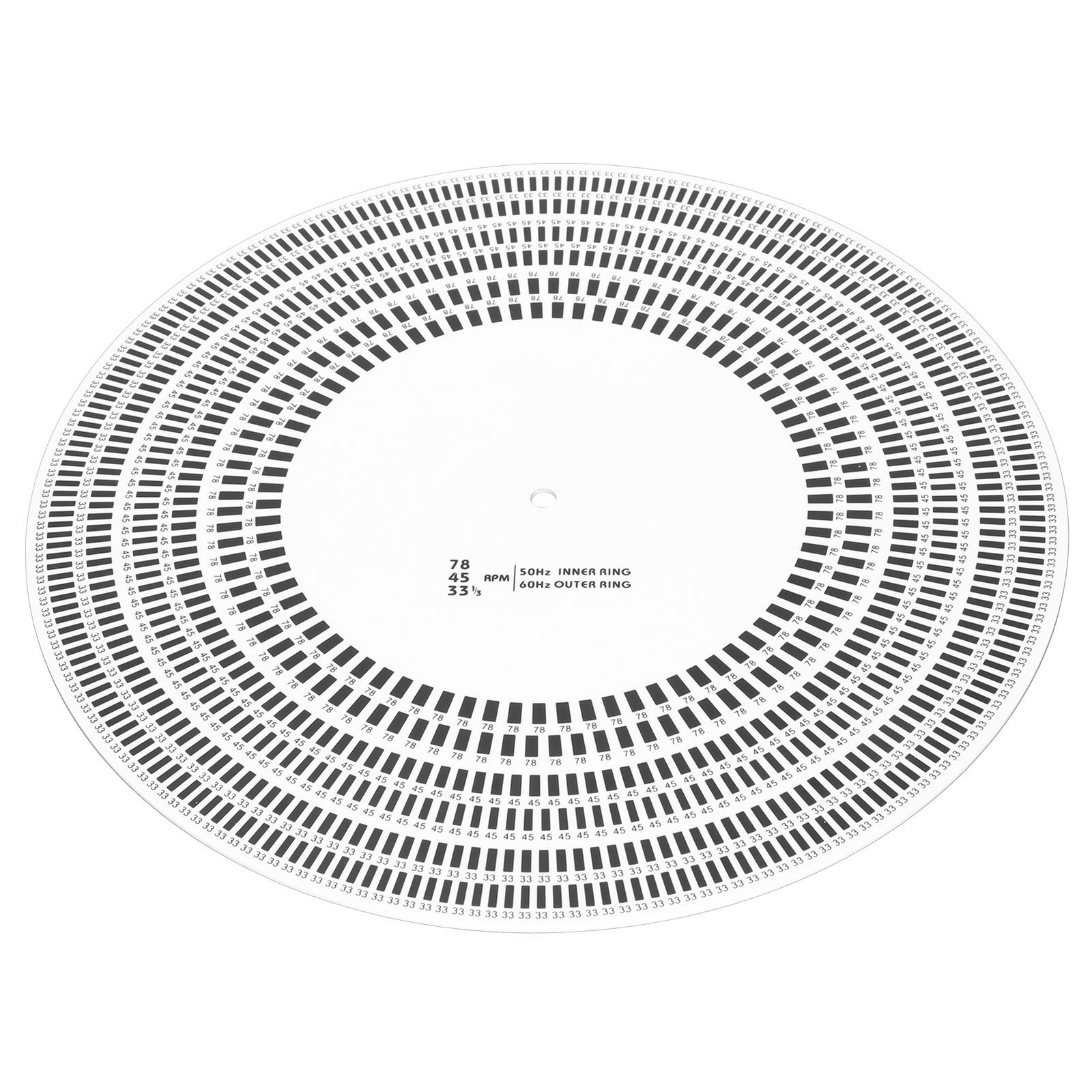 Turntable Strobe Disc Stroboscope Mat LP Stroboscope Disc Rotational Speed