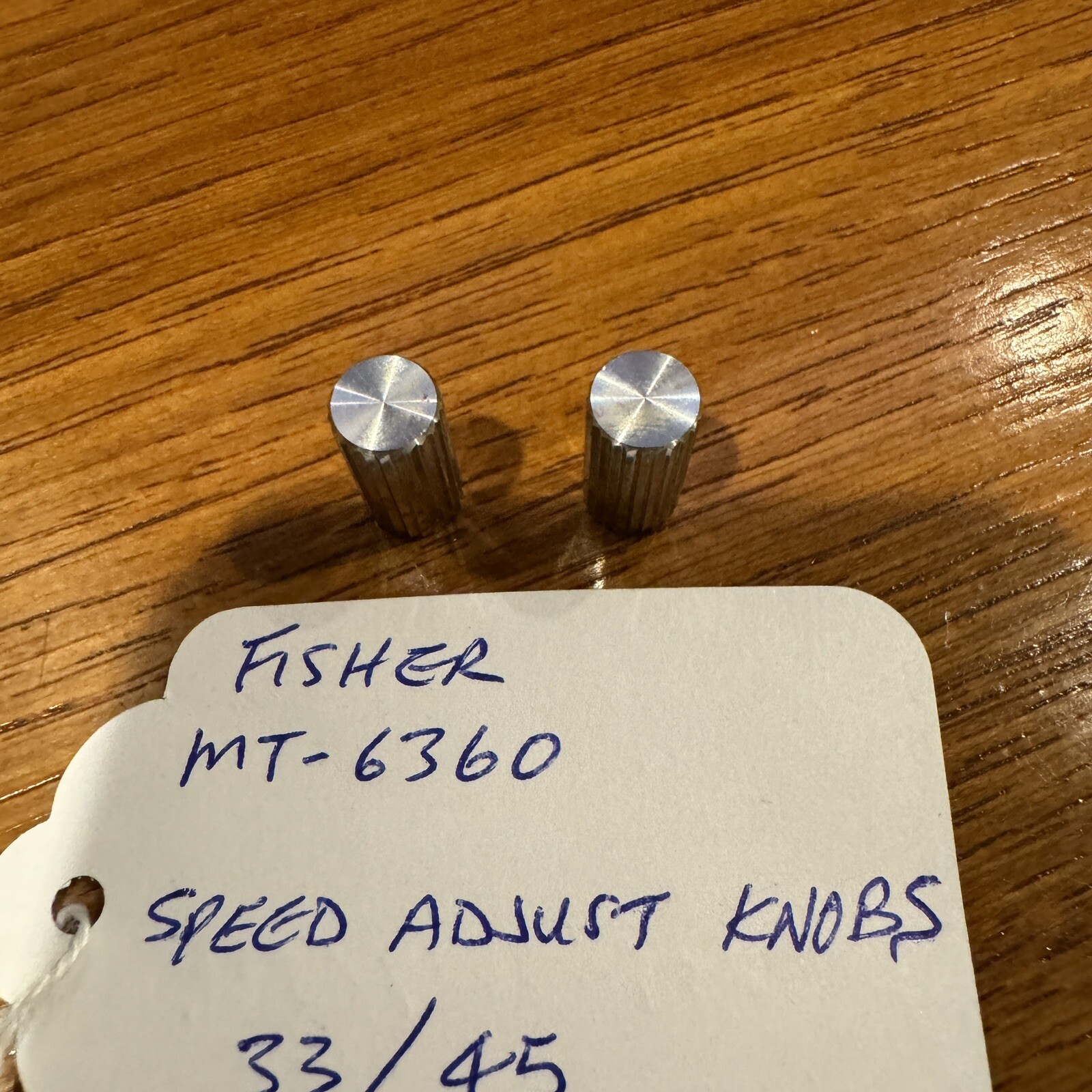 FISHER MT-6360 ORIGINAL SPEED ADJUSTMENT KNOBS (PAIR)- EXCELLENT CONDITION