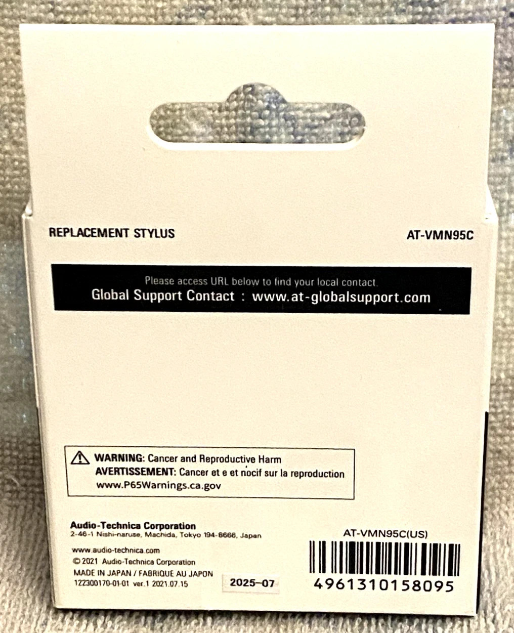 Audio-Technica AT-VMN95C Conical Replacement Stylus for AT-VM95 Series Cartridge