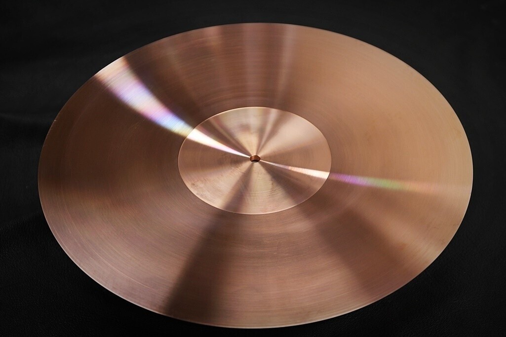 Custom Made Machined Solid Copper Turntable Sheet Platter Plate 2770g φ294mm