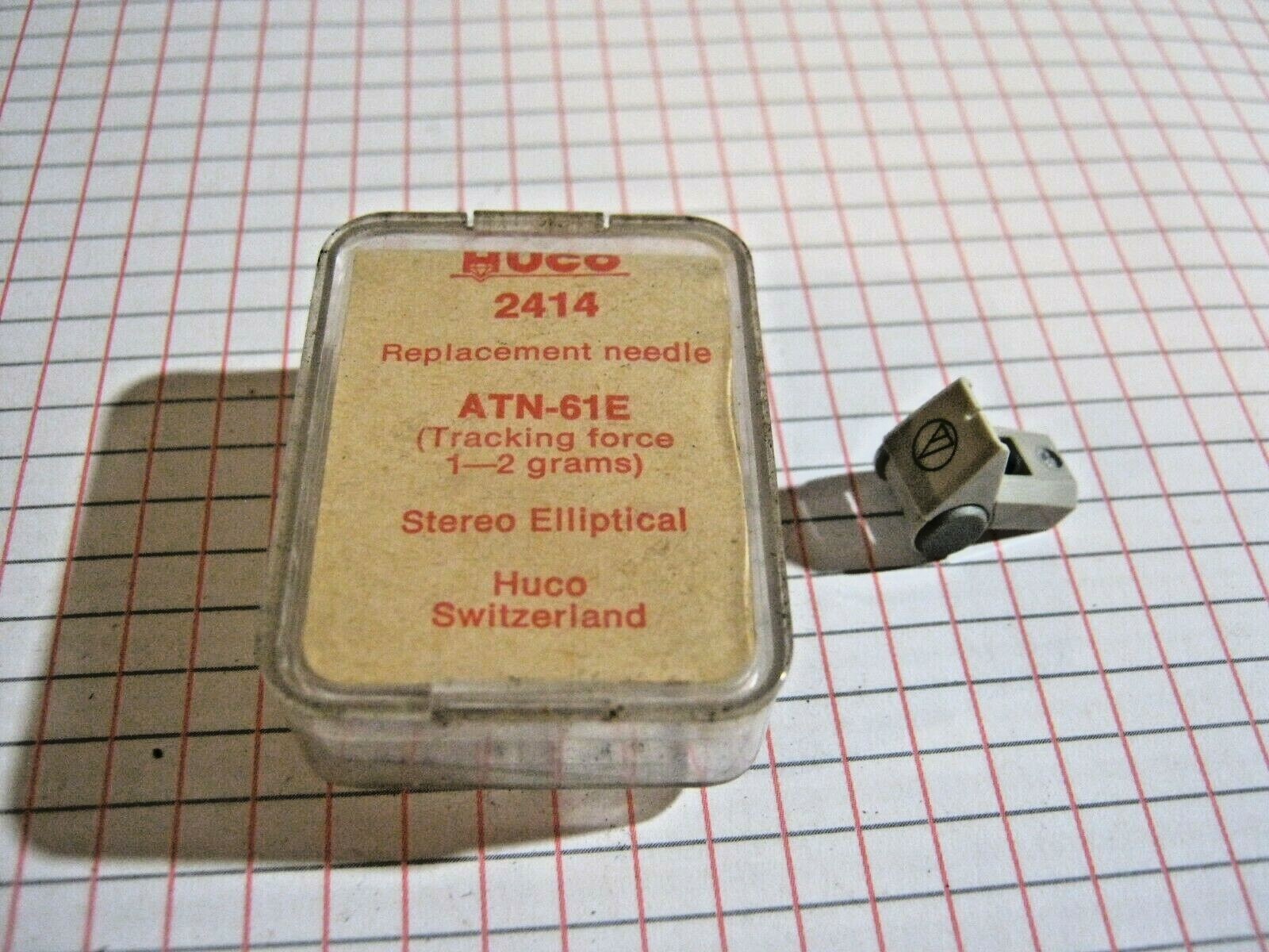 Puntina Giradischi HUCO 2414 per Audio Tecnica ATN-61E da 1-2 grammo/i Ricambi/o