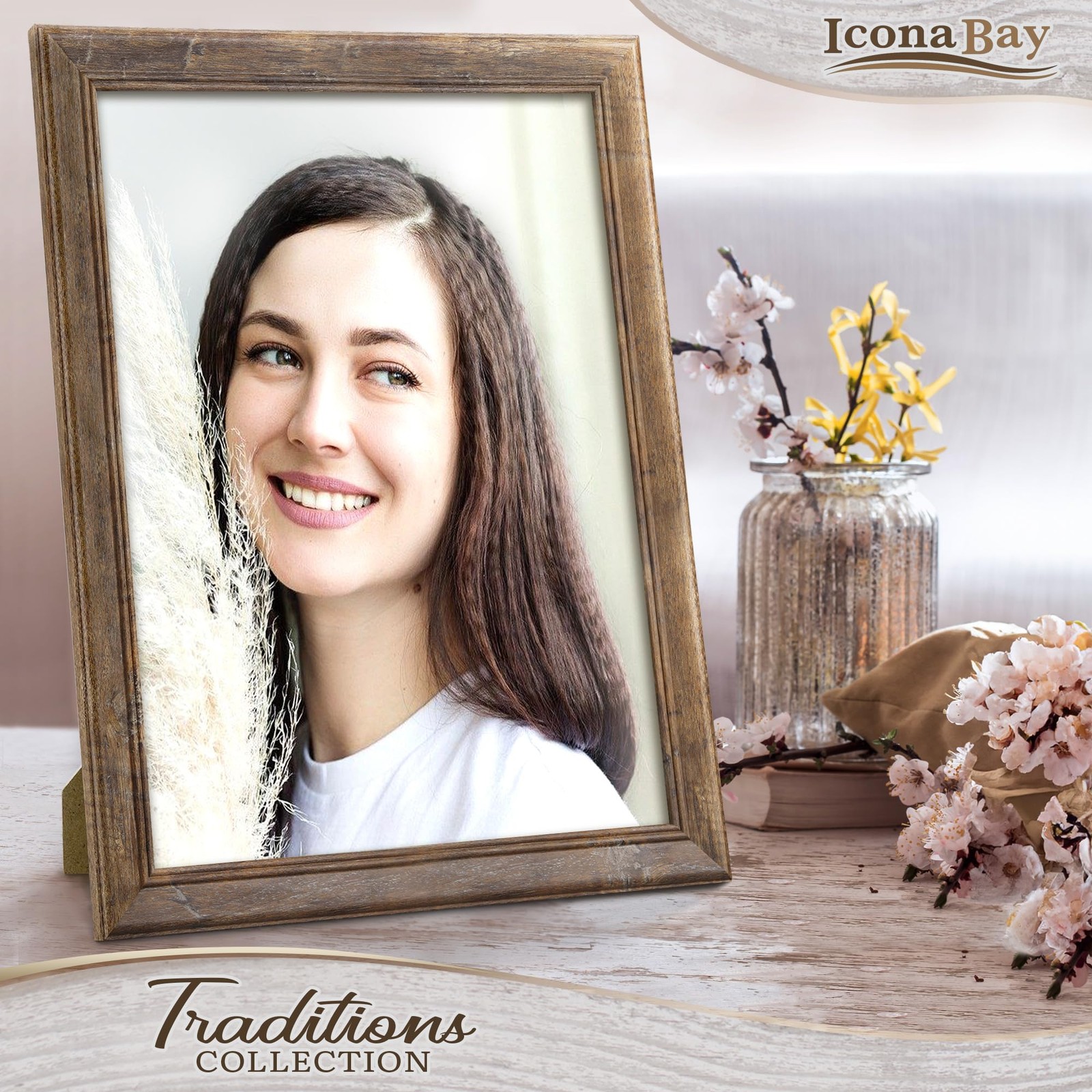 Icona Bay – 11×14 Chestnut Brown Picture Frame – Rustic 11×14,