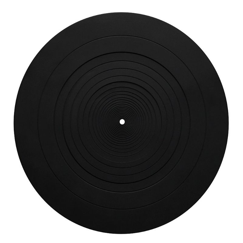Black Turntable Mat 3mm Thickness for for Record Player