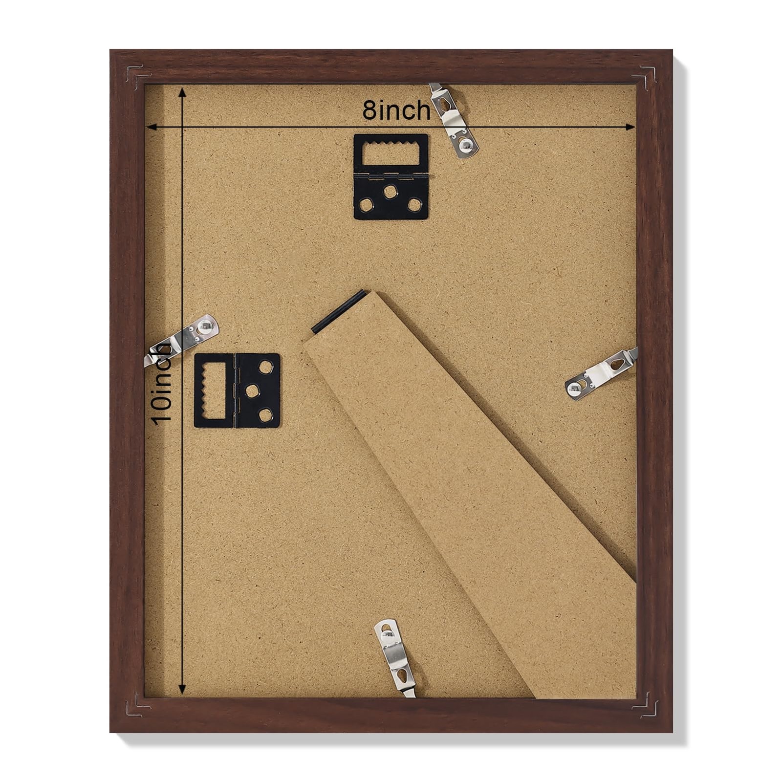 Vittanly 8×10 Collage Picture Frame, Displays 2Pcs 4×6 Pictures 8×10, Brown