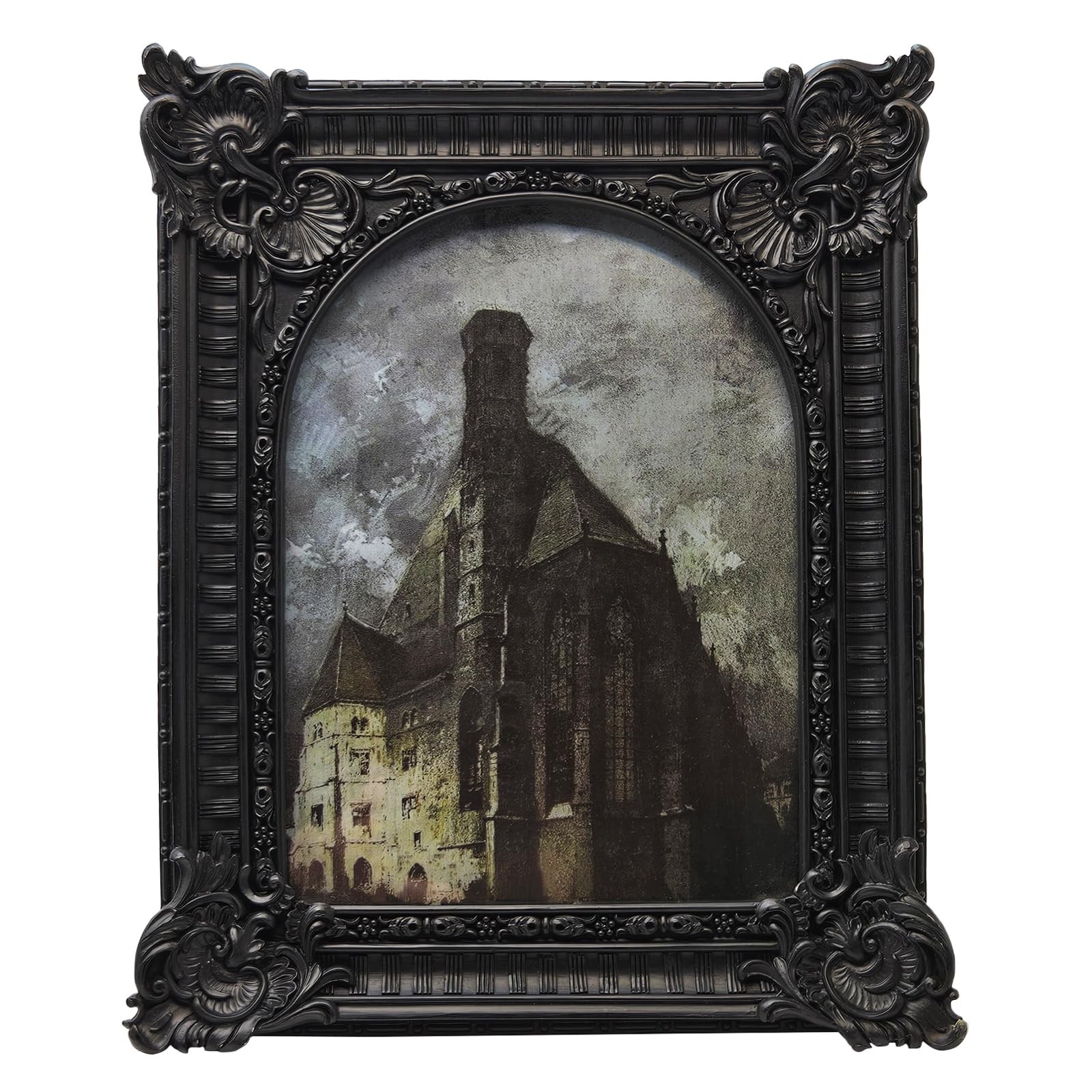 BILXIM 5×7 Vintage Picture Frame, Antique Black Ornate Arched 5×7,