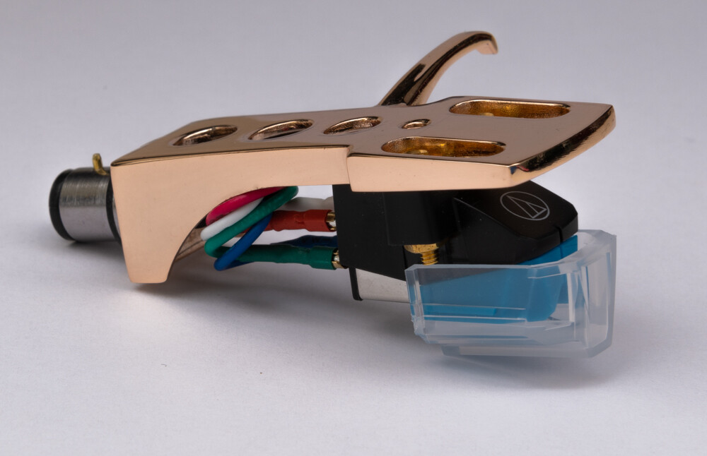 Rose Gold Headshell, cartridge, stylus for Pioneer PL540, PL51, PLM340, PLA350B