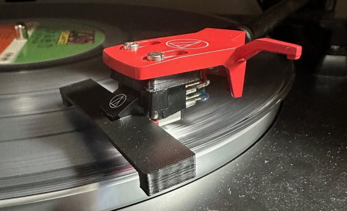 3D Printed Phono Cartridge Longhorn Stabilizer – AT-VM95 – Vinyl Turntable Mod