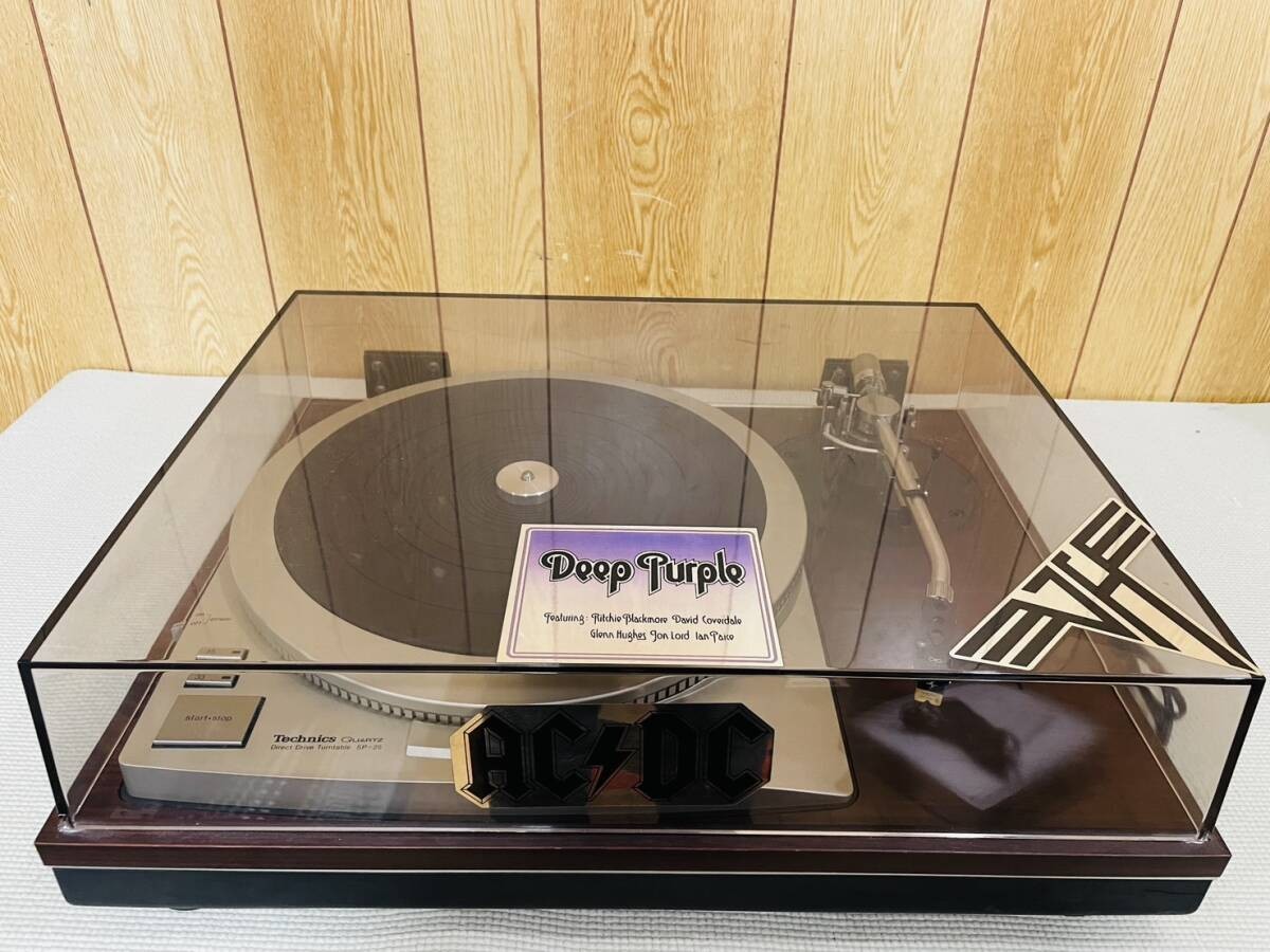 Technics SP-25 Turntable SAEC WE-308 Tonearm SH-15B2 Shure Hi-Track For Parts