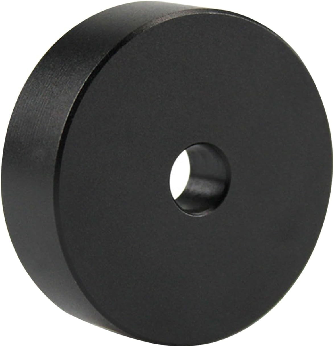 45 RPM RECORD ADAPTER Quality Aluminum in Black/Silver!!!