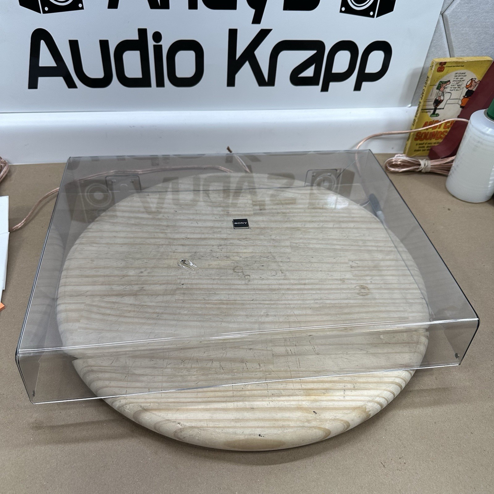 Sony PS-2700 Turntable Parts – Dust Cover – Cracked And Melt Spot