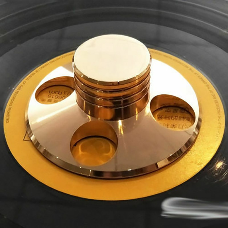 Turntables Disc Stabilizer Record Weight HiFi Gold for LP Vinyl Record Player B