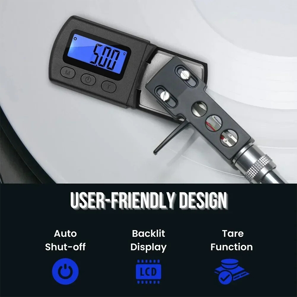 LCD Digital Turntable Stylus Force Scale Meter High Precise For Vinyl Record