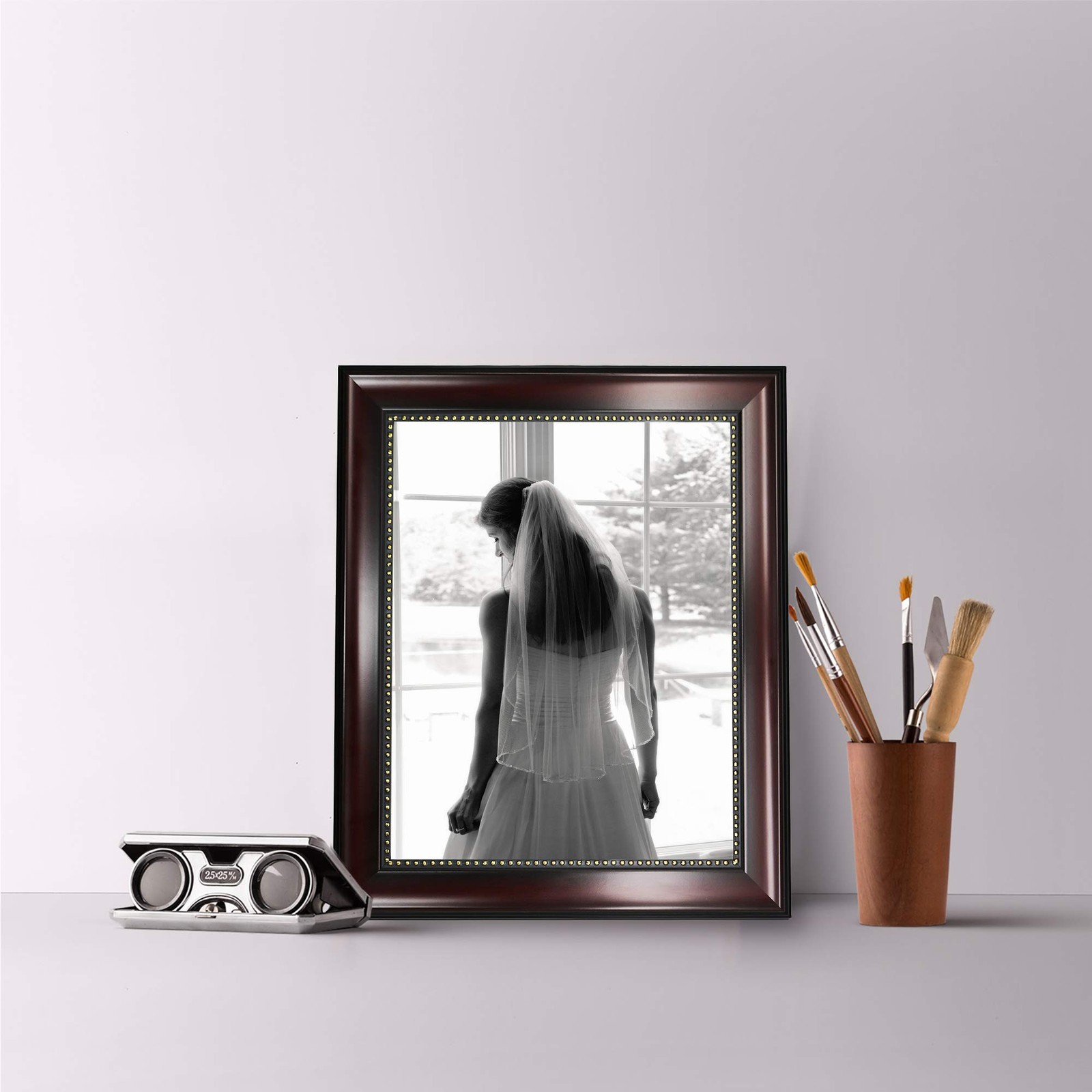 8×10 Picture Frames, 8×10, 2-Pack With Gold Beads Father’s Day Gift for Dad