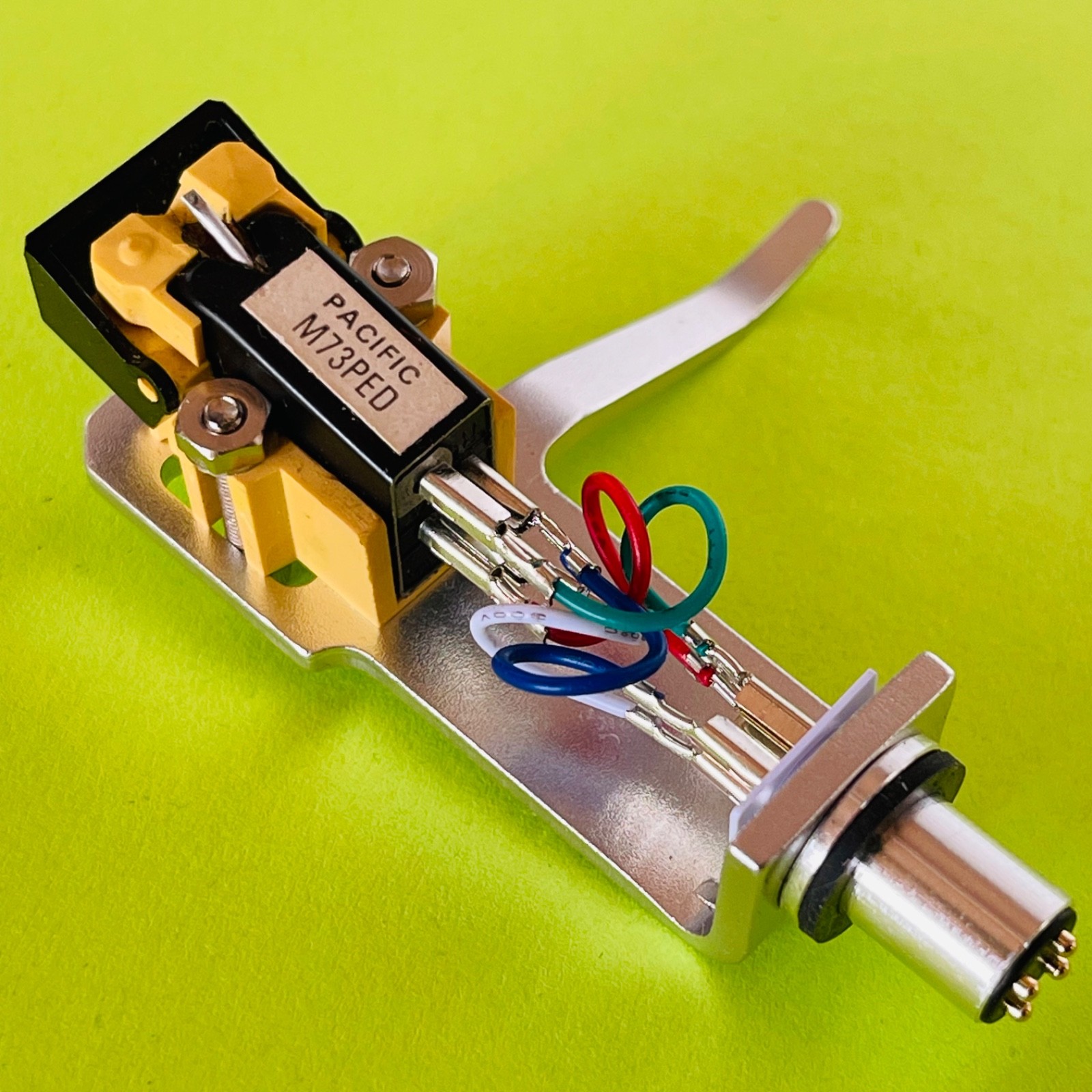 SHURE M75 Pacific M73PED Cartridge w/Genuine Stylus /NEW Ortofon Style Headshell