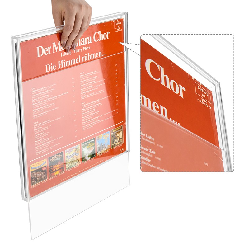 Acrylic Clear Vinyl Record CD Display Case Protective Dust Cover Collection US