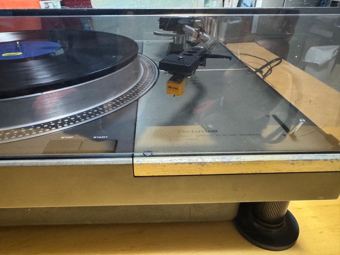 Technics SL-1100 Direct Drive Player Turntable Made in Japan Tasted Black silver