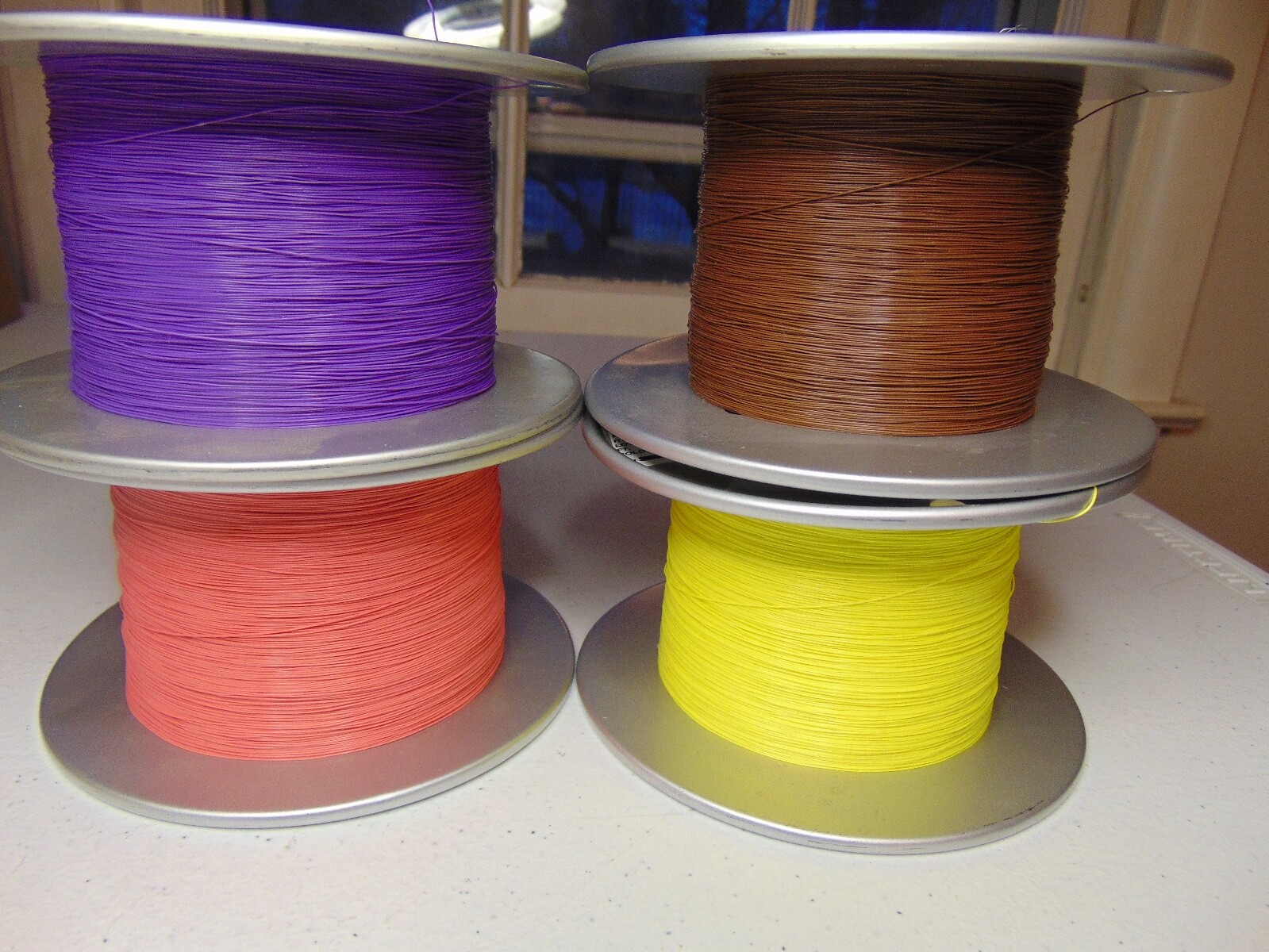 80 feet 34 AWG Silver Plated Copper PTFE Wire 4 Color assortment SPC Tonearm