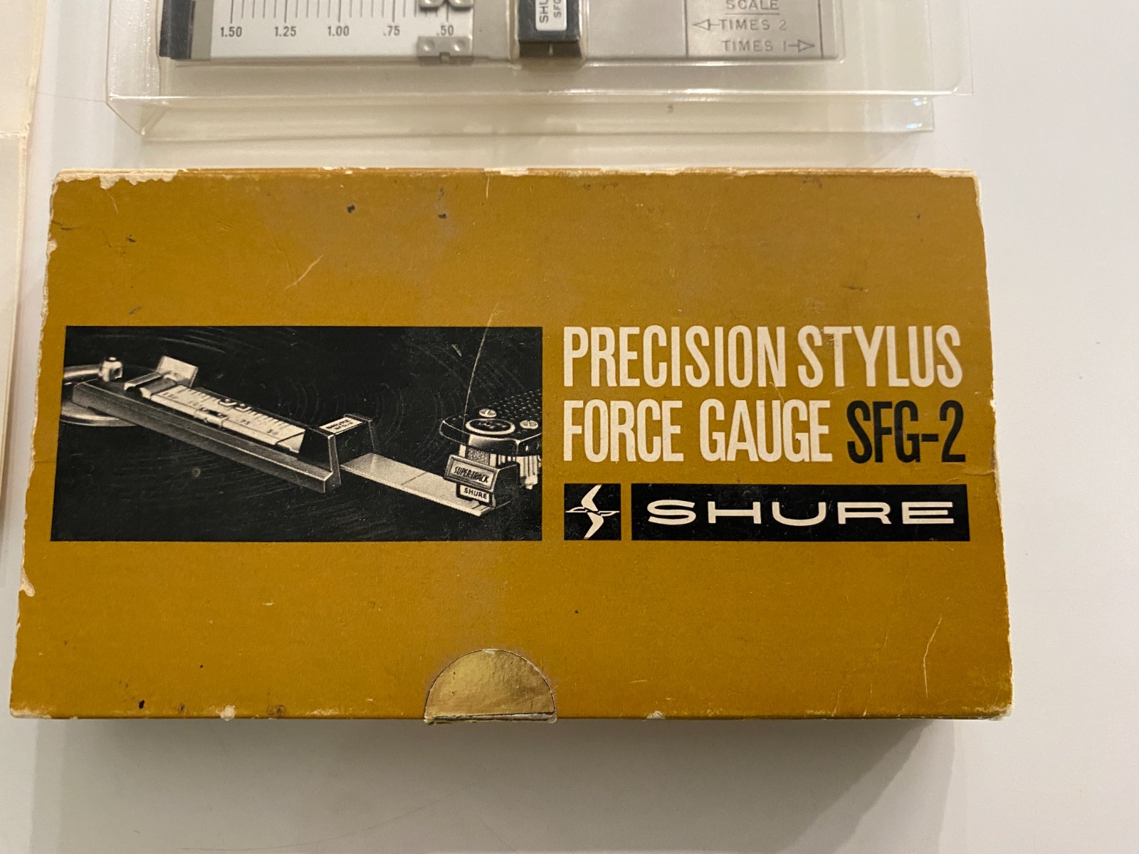 SHURE vintage Precision Stylus Force Gauge sfg-2 boxed complete