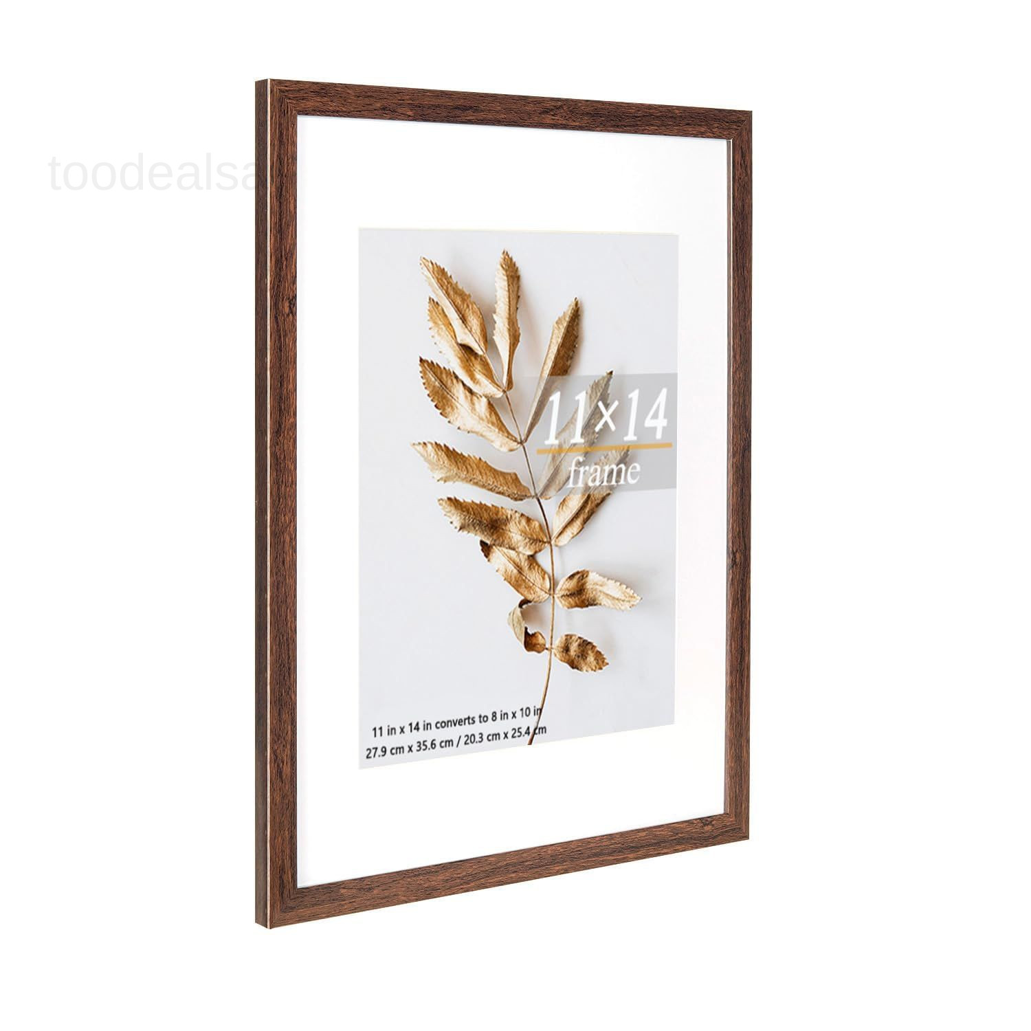 11×14 Picture Frame Brown 3 Pcs Frames can in-3Pack