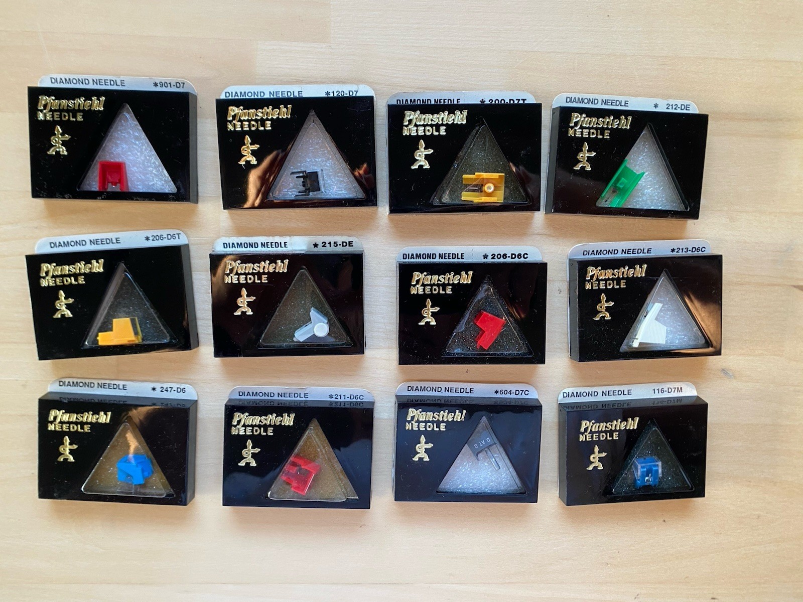 New Old Stock Pfanstiehl Stereo & Mono Diamond Needles (Multi-Styles)