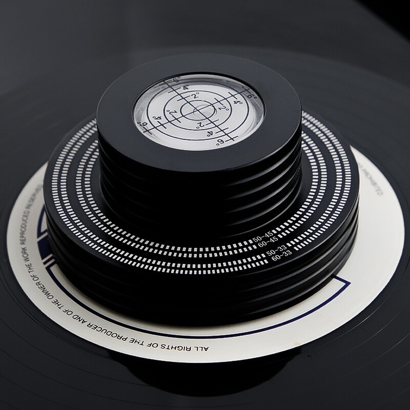 LP Vinyl Disc Stabilizer 50/60Hz Tachometer Record Weight Turntable Bubble Level
