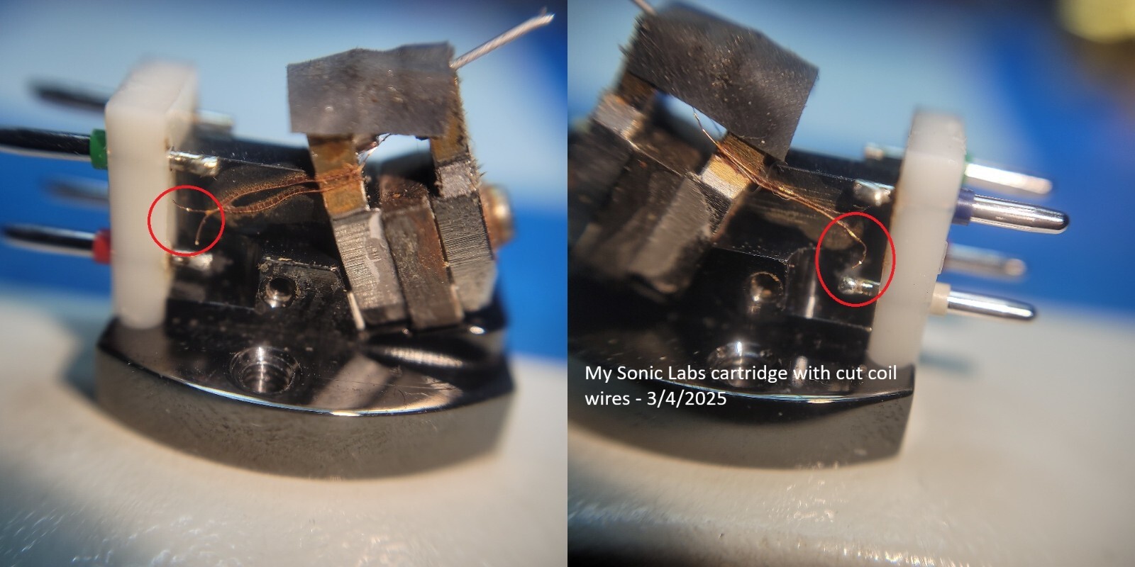 Moving Coil Phono Cartridge Coil Repair Service