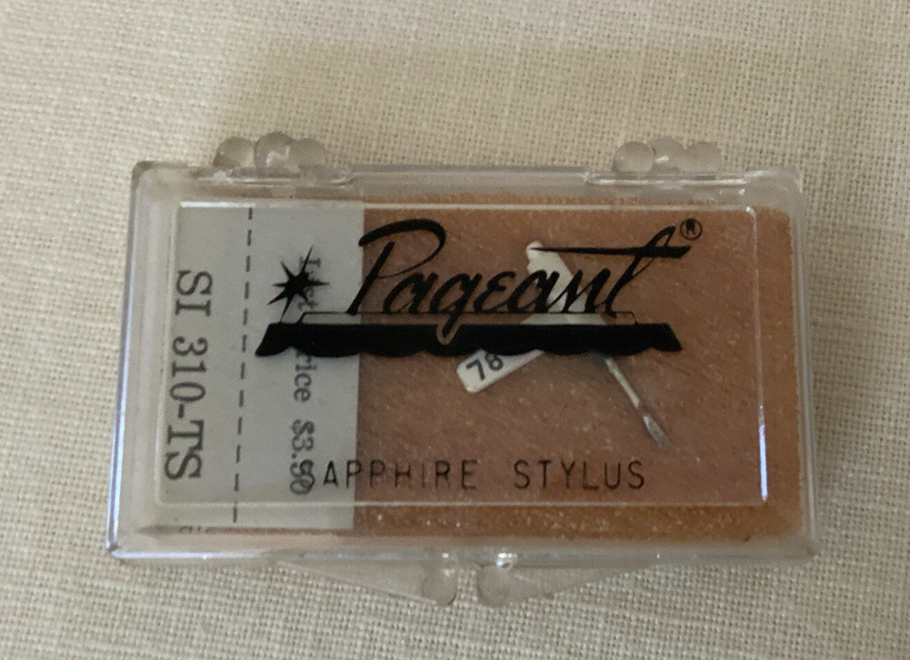 NOS PAGEANT replacement needle stylus SI 310-TS SINGER PU 1300
