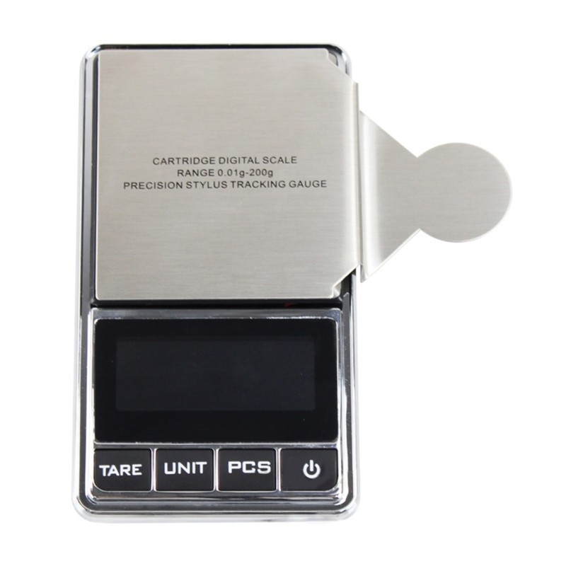 High Fidelity Vertical Tracking Gauge Large Text Digital Display 0.01g-100g