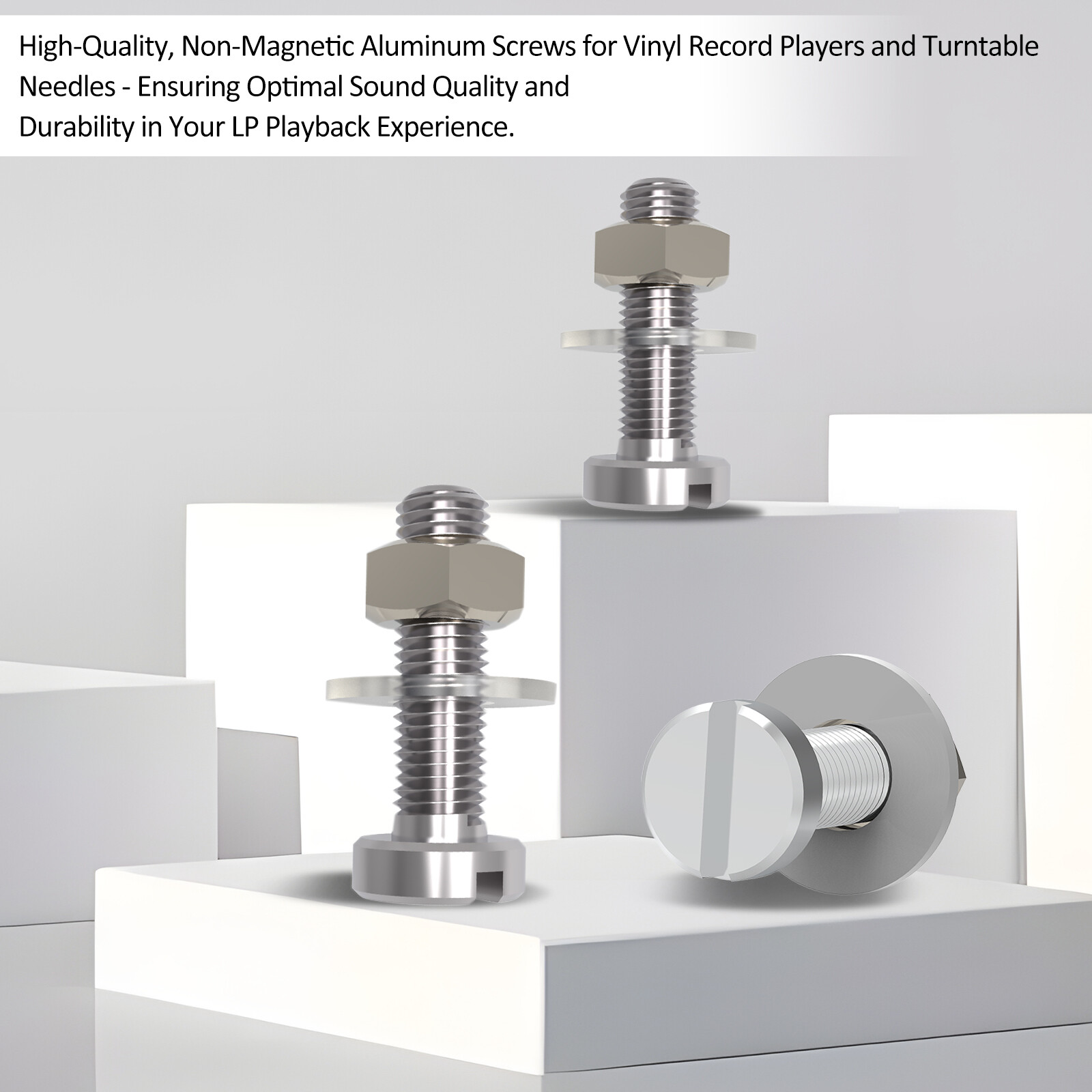 Pair 7mm / 9mm Brass Screws Kit Turntable Headshell Cartridge for Ortofon Vinyl