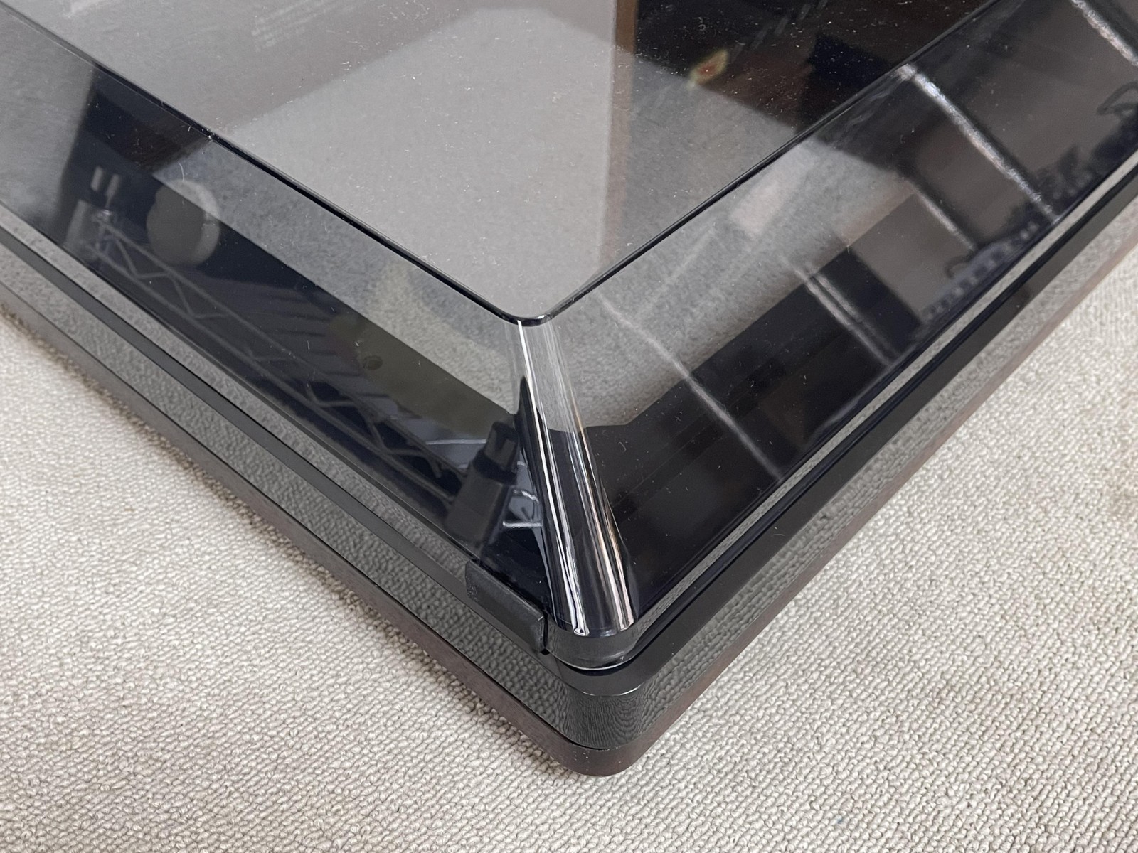Technics SH-10B3 Turntable Base Obsidian Cabinet for SP-10 w/ Dust Cover Manual