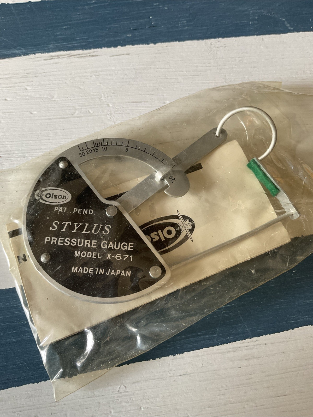 Olson Electronics X-671 VTG Turntable Stylus Pressure Gauge Japan Record Needle
