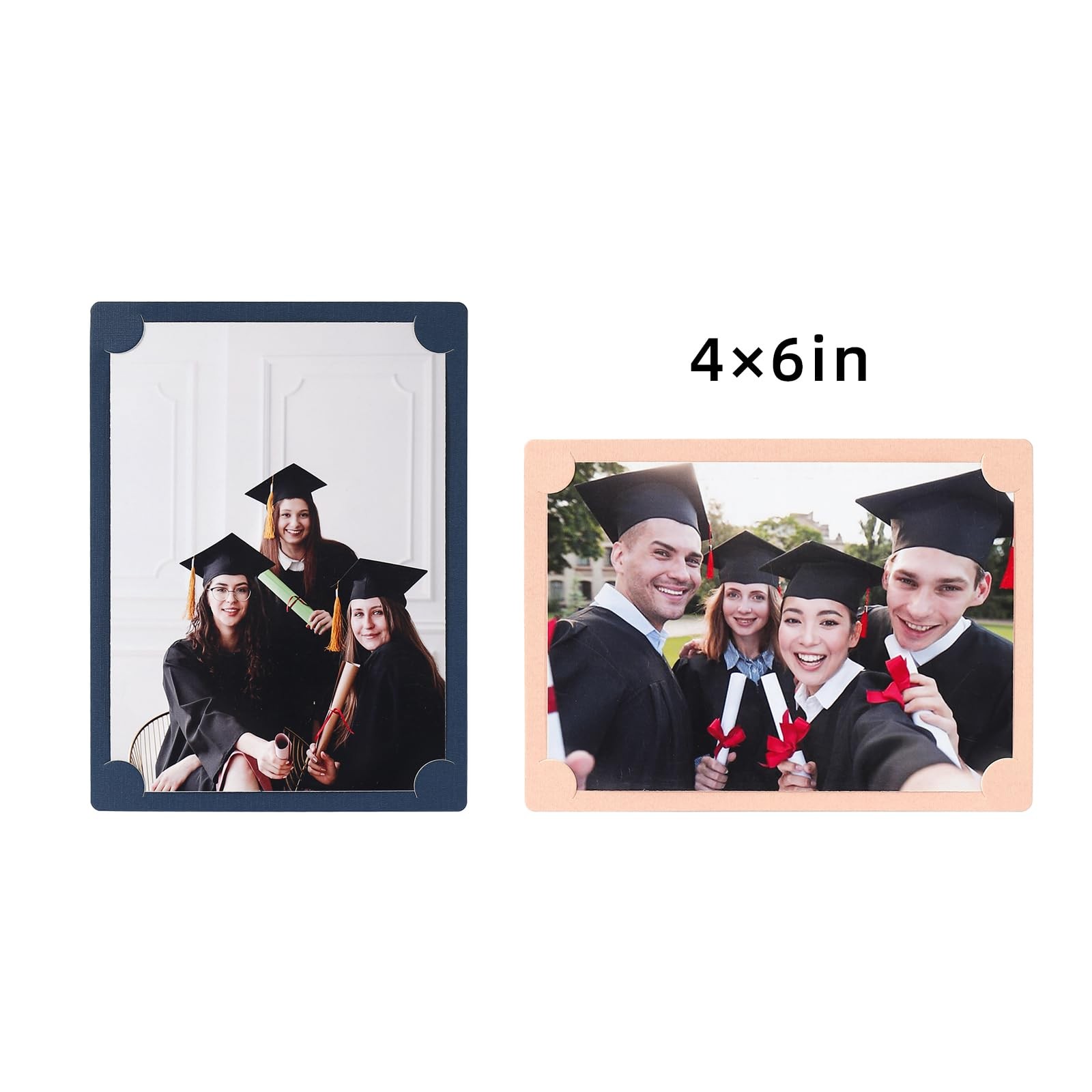 HOTUO 4×6 Paper Frames Set of 10, Colorful Cardboard Picture 4×6, Multicolour