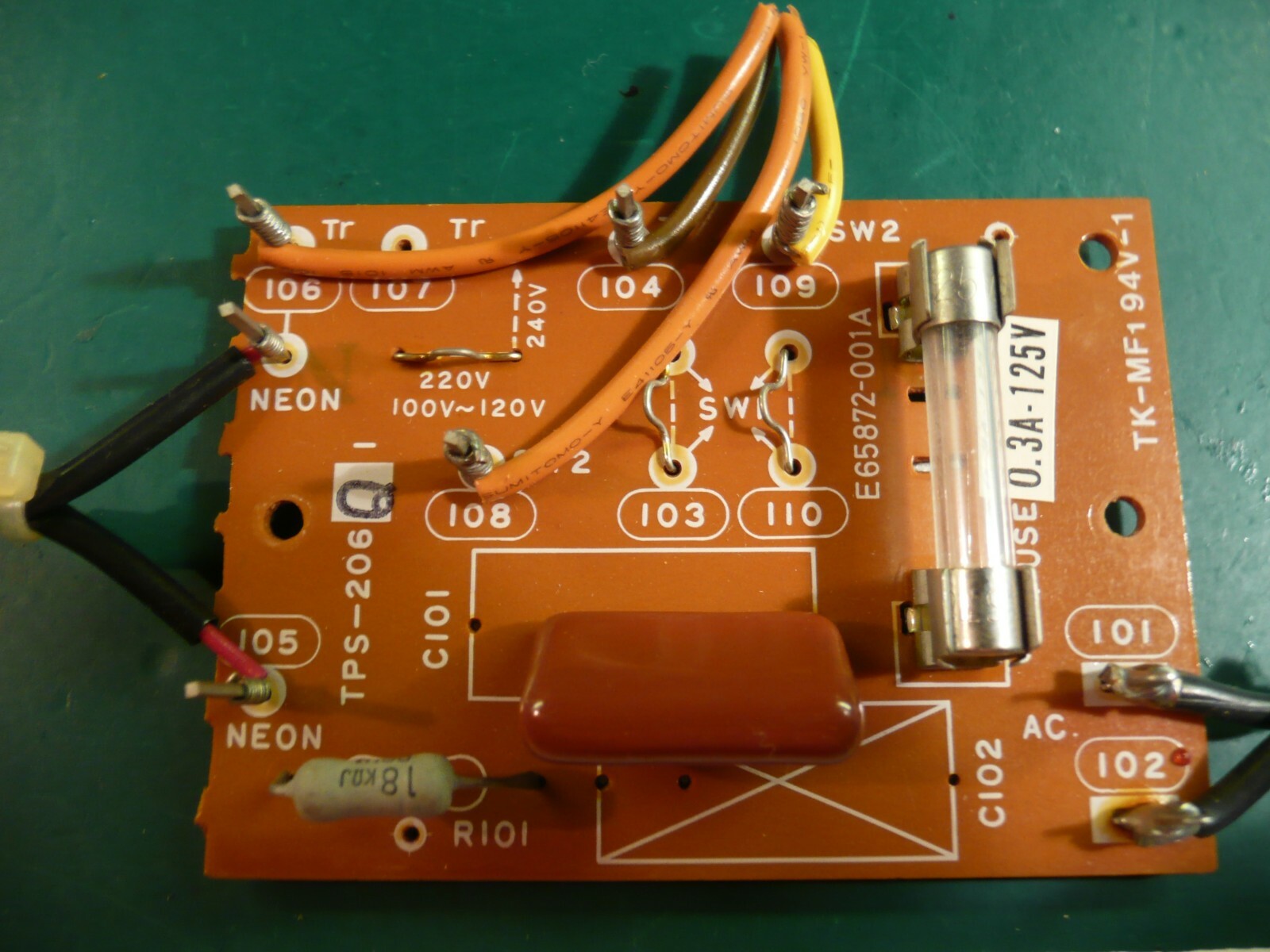 JVC L-A55 Replacement Parts Turntable Circuit Board Part # TK-MF194V-1