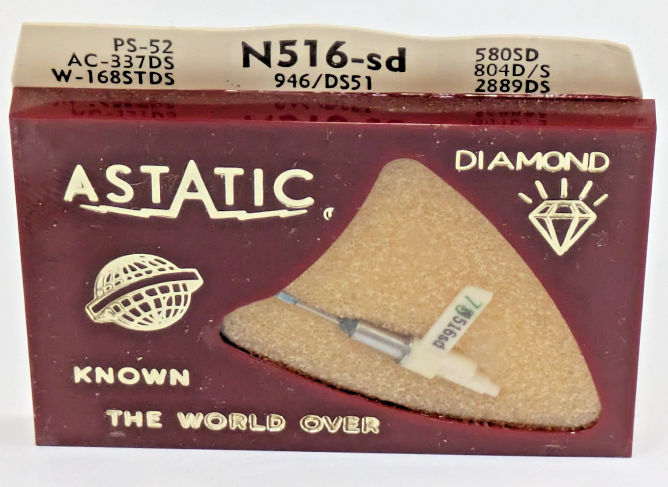 Astatic N516-sd Diamond Needle 78 Stylus Philips Norelco 946 DS51 PS-52 AC-337DS