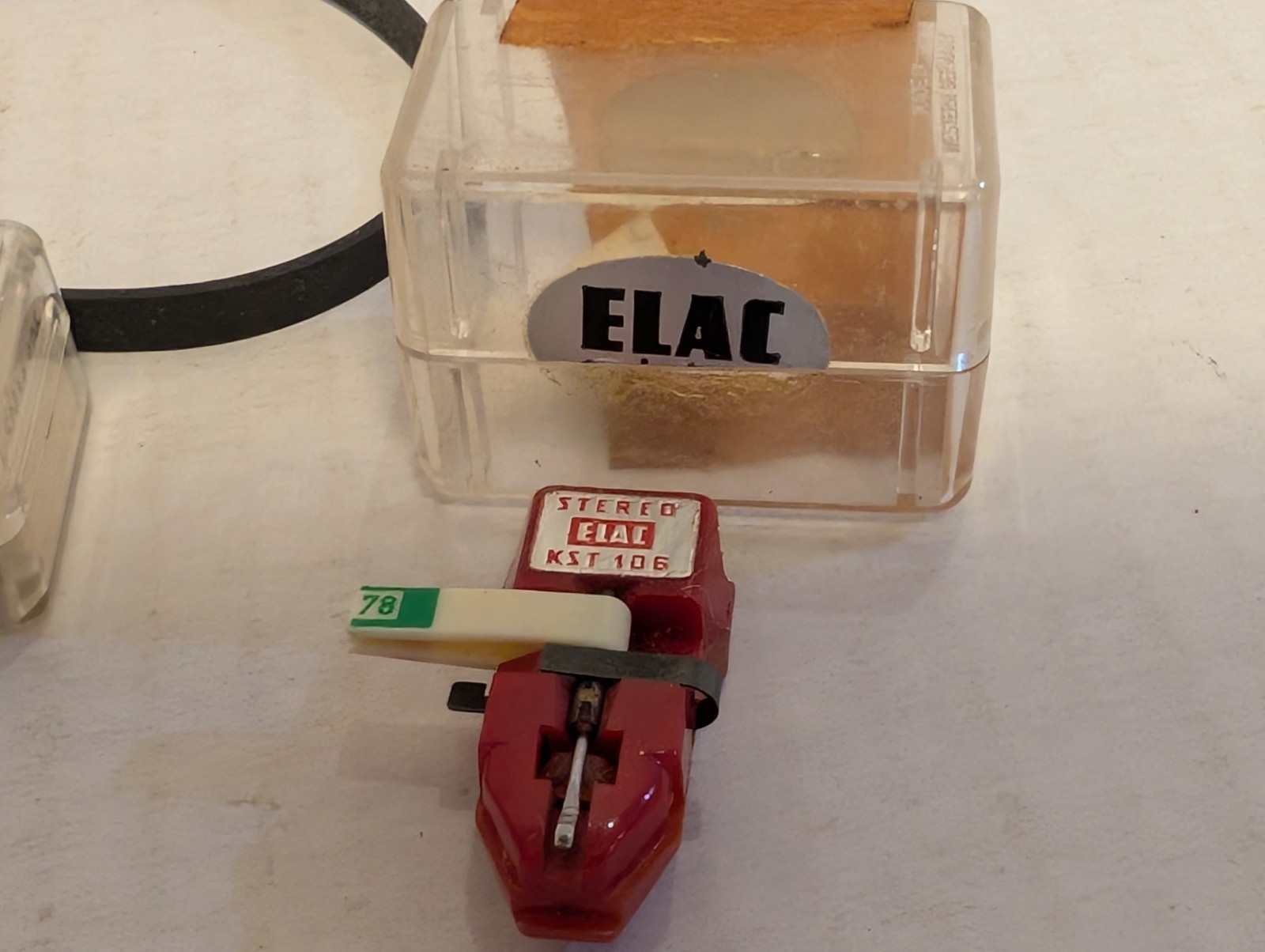 Misc Lot of Turntable Accessories ELAC KST 106 Cartridge 2 x SNM106 Stylus