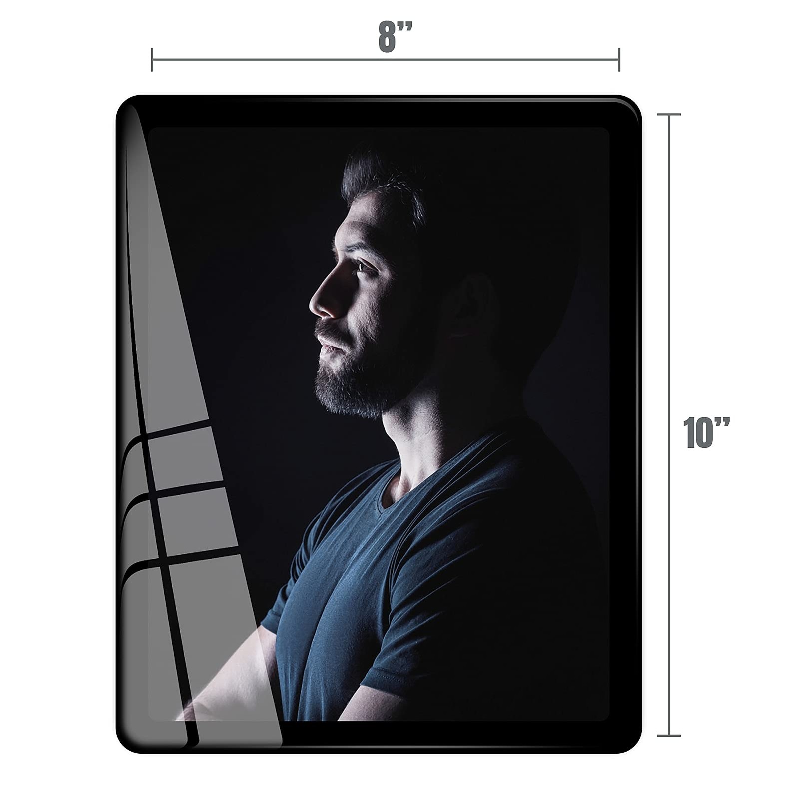 Bluesun 8×10 Picture Frame Black Standing can be Vertical （1 Pcs）,
